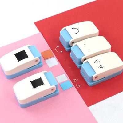 Rectangular Smile Face Craft Embossing Punch for DIY Children's Educational Projects