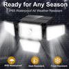 305/222 LED Solar Lights Outdoor Motion Sensor Outdoor Lights Angle Waterproof 3 Heads Solar Security LED Wall Light Yard Patio