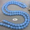 Natural Gemstone Stone Light Pink Blue Chalcedony Loose Round Beads  6/8/10mm Jewelry DIY Bead