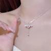 Collier Pendentif Ange Cœur de Cupidon - Cadeau Romantique Qixi pour Petite Amie
