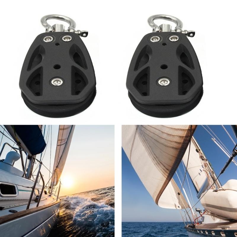 Stainless Steel Pulley Bowls Pulley Roller 35mm/50mm Pulley Silver Pulley Hangings Wire for Kayaks Canoes Factory