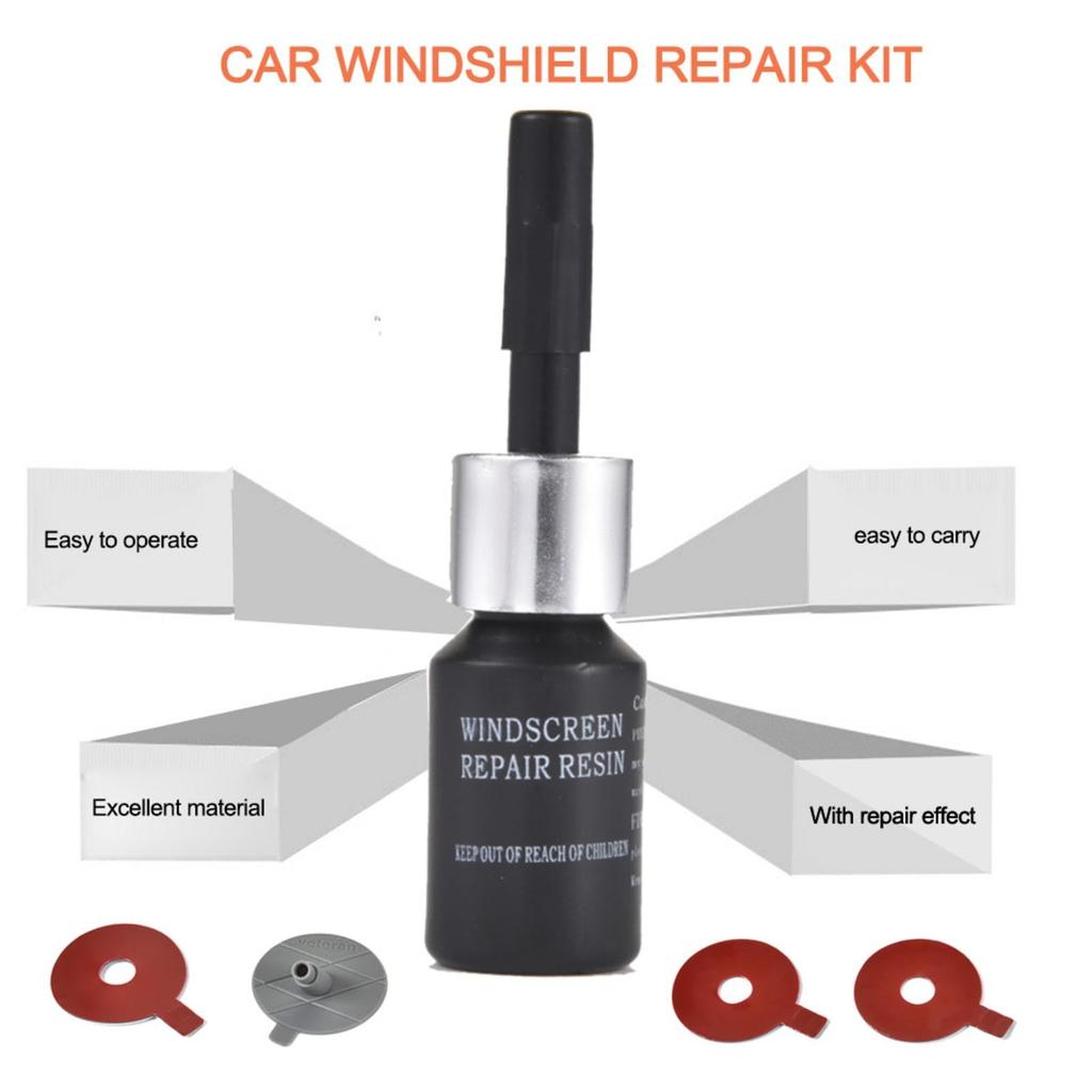 Car Windshield Repair Kit, Car Glass Repair Tool, Windshield Stepping Stone Repair Kit, Diys,