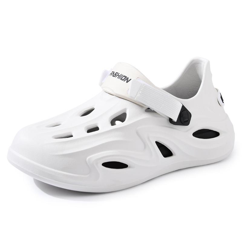 Men's sandals summer hole shoes outside casual beach bag head non-slip deodorant couple cool slippers men