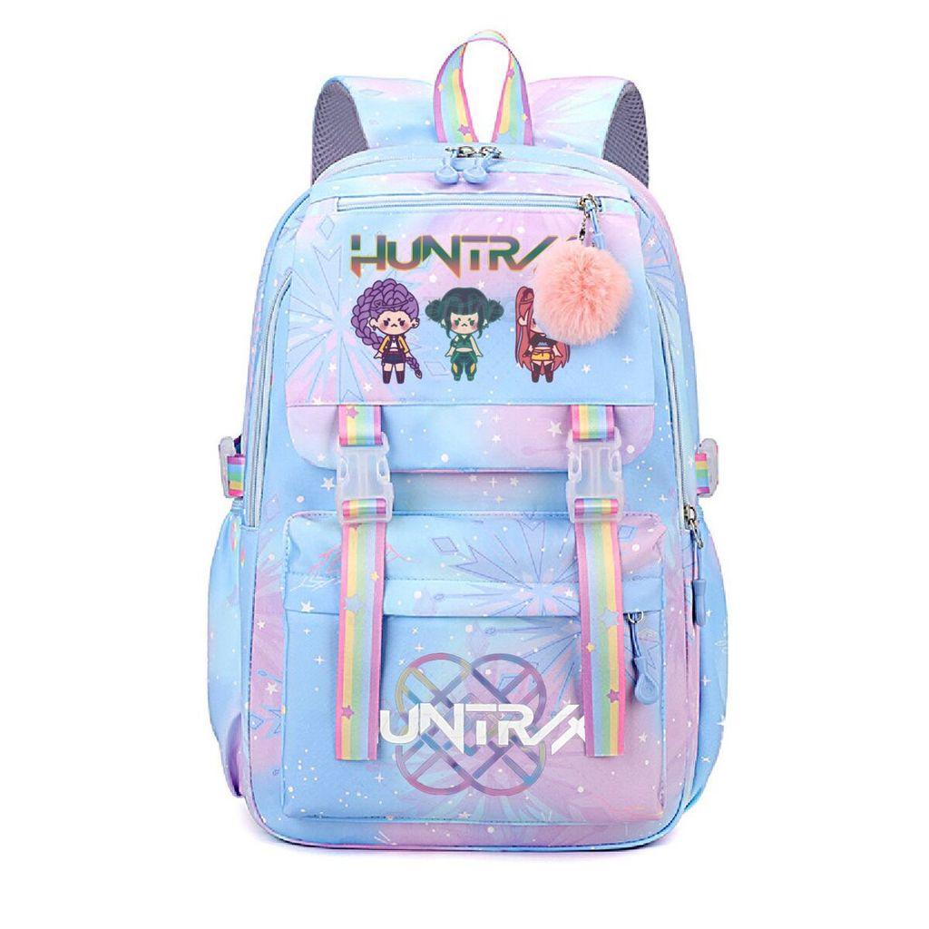 Kids Girls Kpop Rumi Mira Zoey Super Star Singers Printed Backpack Student School Bag