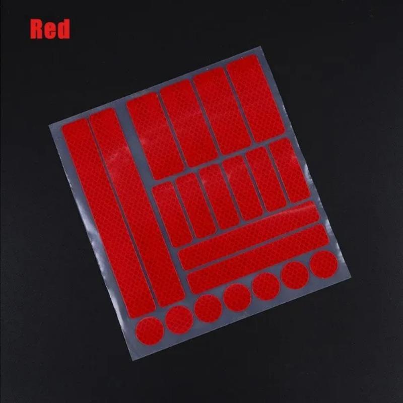 1 Pc Car Reflective Stickers Motorcycle Bicycle Reflector Cycling Wheel Rim Night Safety Warning Reflective Film Decor