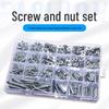 Phillips Head Screw & Nut Set with Washers, M3 M4 M5