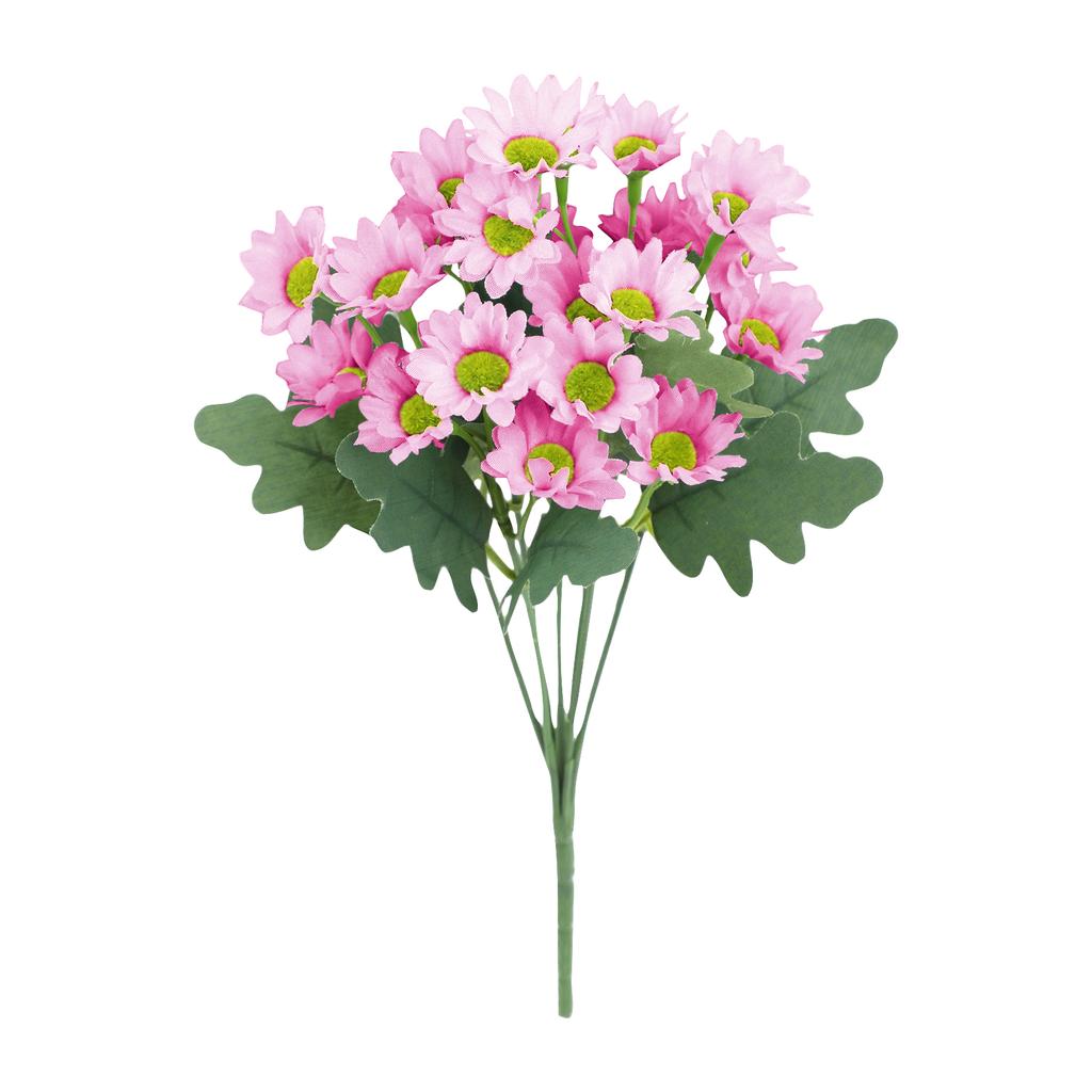 Fun Decor Mums , Artificial Sunset Mums , Artificial Outdoor Sunset Mums Flowers - UV Resistant , Waterproof , Windproof , Fake Fall Flower