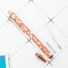 Cute Cartoon INS Print Pen Luxury Heart Flower Pens Portable Press Metal Pen  Office Supplies