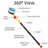 360 Degree Rotation Rotating Wash Brush Adjustable Length High Pressure Washer  Auto Detailing