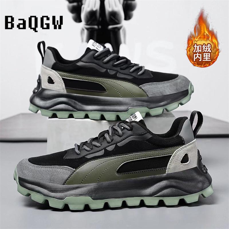 Noua tendință toamnă iarnă pantofi bărbați pantofi sport la modă de designer Alergare în aer liber Confortabil respirabil cald lux cu șireturi