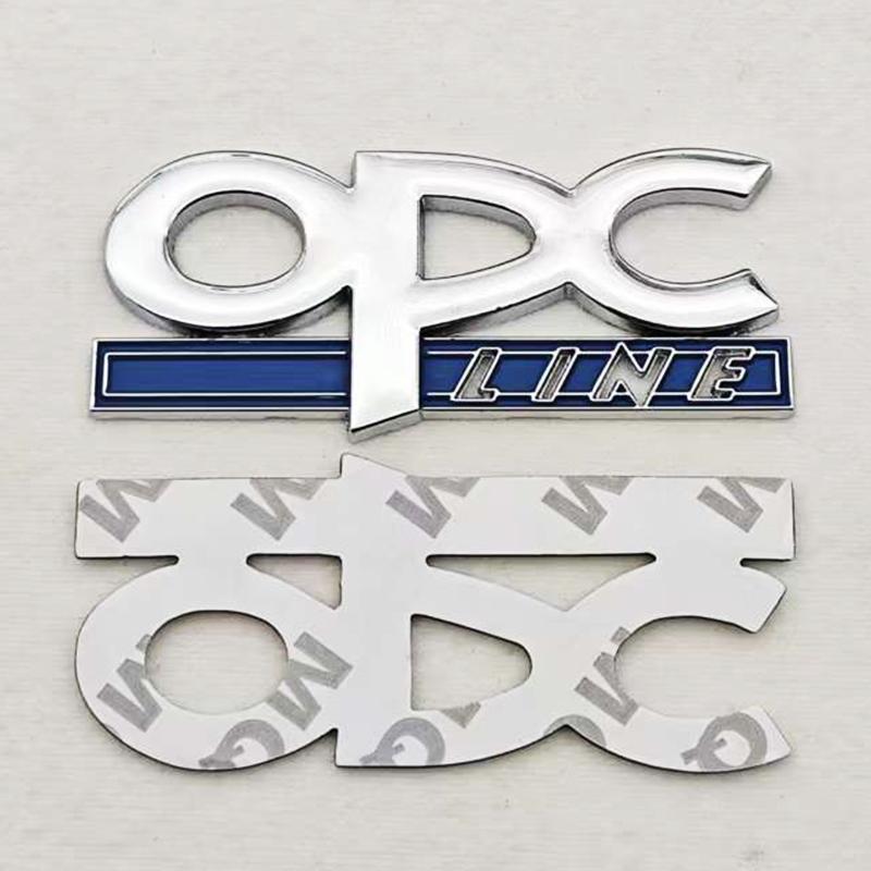 OPC Line Emblem Front Grille Badge Tail Stickers Logo For Opel Astra G H J K F Corsa D Zafira B Insignia Mokka Regal Accessories