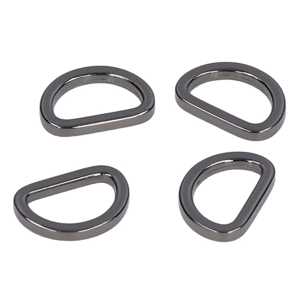 10pcs D Rings Glossy Comfortable Small Compact Decorative Bag Buckles for Crafts