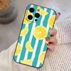 Lemon C-Cool Stripe Pattern  Phone Case For iPhone 17,16,15,14,13,12,11 Plus,Pro Max,XS,Soft Silicone Black Cover