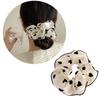 Soft Fabric Scrunchies Hair Tie For Women Girls Round Dot Floral Heart Design Elastic Hair Accessories No Metal Part