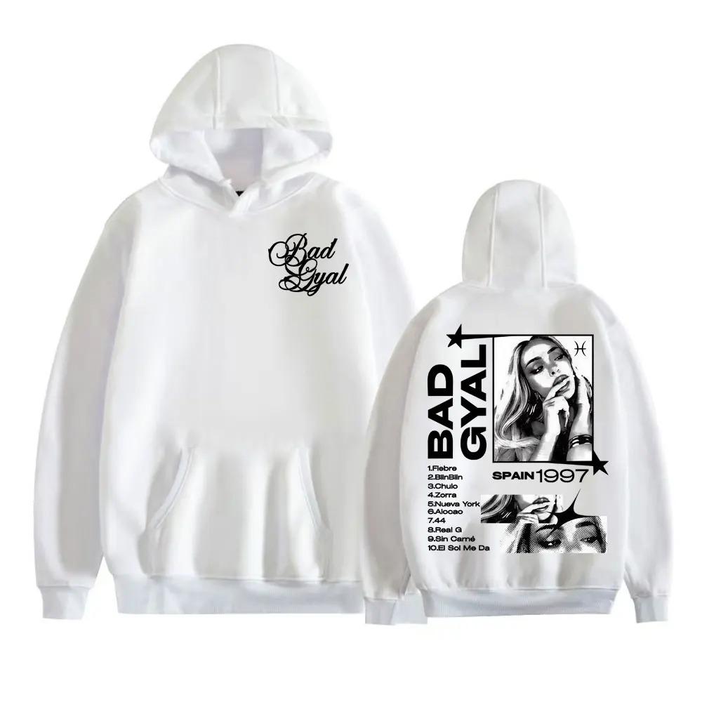 Singer Bad Gyal Album Tour Graphic Hoodie Harajuku Hip Hop Street Sweatshirts Casual Comfort Men Women Oversized Hoodie S
