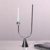 Half U-shaped Candlestick Minimalist Modern Luxury Model Room Restaurant Creative Decoration Nordic Simple Metal Soft Decoration
