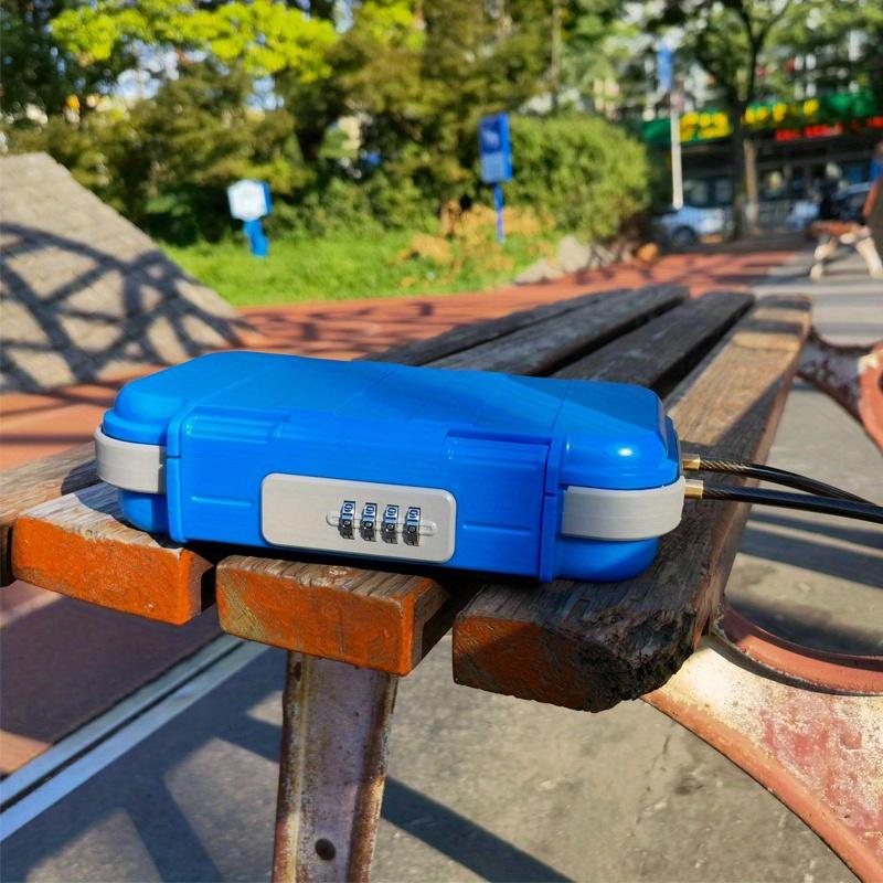 1 stk Bærbar Strand Passordboks Oppbevaring Passordboks Utendørs Bærbar Stor Plass Oppbevaringsboks