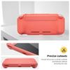 ProCase Switch Lite Flip Case 2 Glass Slim Clear Soft TPU Shockproof Protective Compatible with Switch Lite 2019 Coral [with Panels] Cover, Cover, –