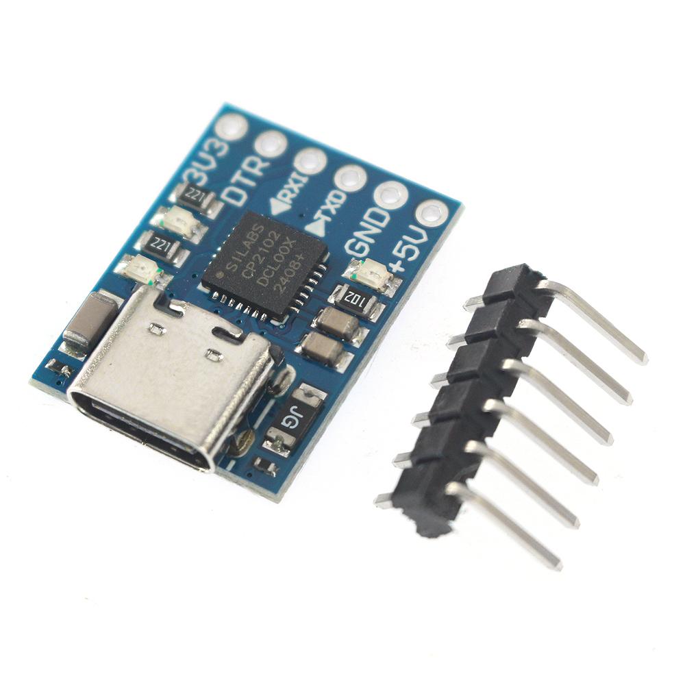 1PCS CP2102 Type-C / MICRO USB To UART TTL Module 6Pin Serial Converter UART STC Replace FT232