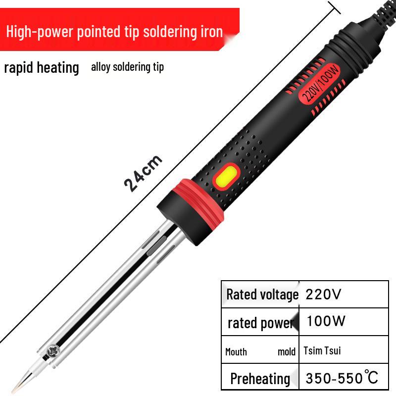 Leistungsstarkes Elektrisches Lötgerät - 80W/100W/150W/200W/300W, Bleifrei, Flachspitze, Externe Heizung.