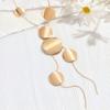 Creativity Trendy Geometric Metal Round Discs Long Pendant Necklace for Women Personality Exaggeration Party Collar Jewelry Gift