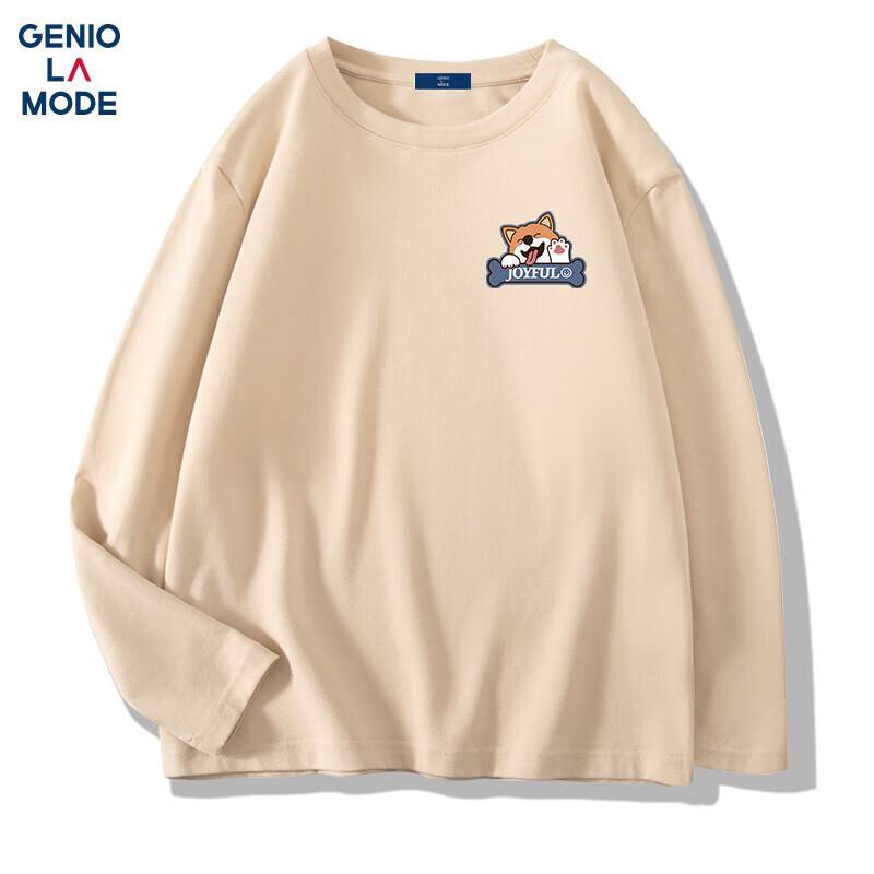 

GENIOLAMODE Men s Corgi Print Long-Sleeve T-Shirt L