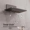 Gunmetal Wall-Mounted Soap Holder, Punch-Free Draining Rack for Bathroom.