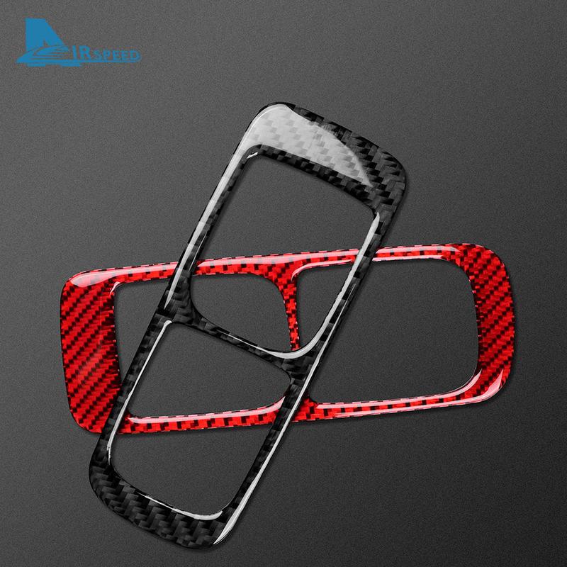 Real Soft Carbon Fiber Sticker For Porsche Cayenne 2003 2004 2005 2006 2007 2008 2009 2010 Window Lifting Button Frame Panel