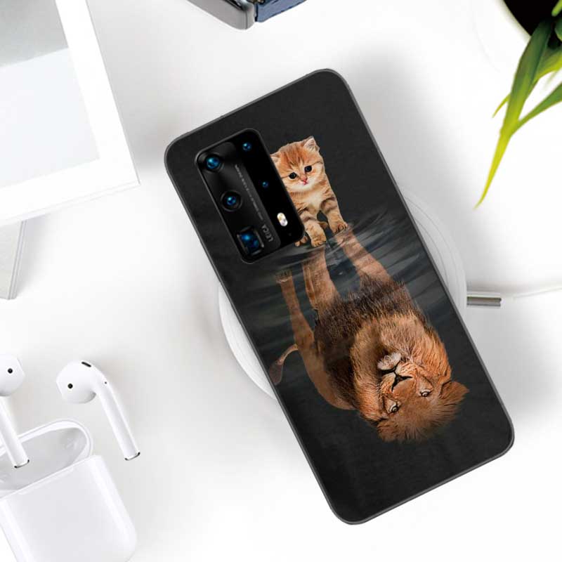 

Lion Tiger king Прозорий силіконовий м’який прозорий чохол для телефону Huawei P30 Lite P10 P20 P40 P50 Pro Mate 40 Pro 30 20 10 Lite Cover Sil Huawei P30 Lite