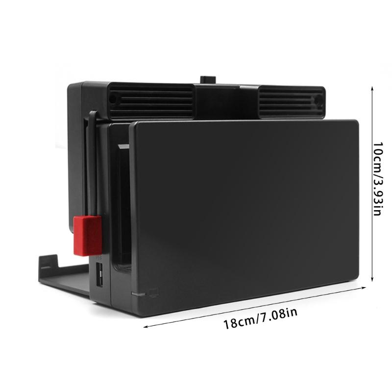 Console Cooling Fan Stand USB Docking Base with Build-in Cooling Fan Enhances Heat Dissipation for Host