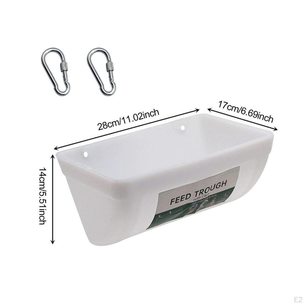 Hanging Poultry Feeder Chicken Waterer Large Capacity for Ducks, Geese Lightweight Accessory