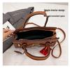 2025 Korean Style Large Capacity Textured Platinum Handbag - Versatile Women's Shoulder Crossbody Bag