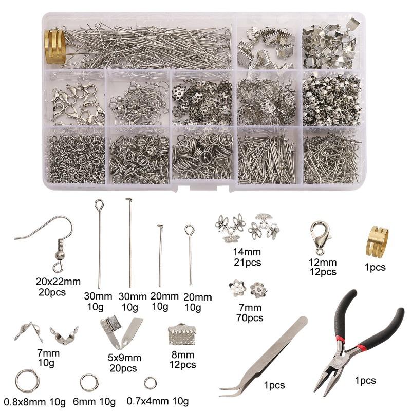 DIY Jewelry Accessories, Earrings, Ear Hooks, Bracelets, Necklaces, Handmade Bead Materials, Tool Sets