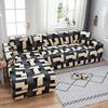 Geometric Printed Couch Cover Sofa Cover Elastic Slipcovers for Pets Chaselong Protector L Shape Anti-dust Machine Washable 1PC