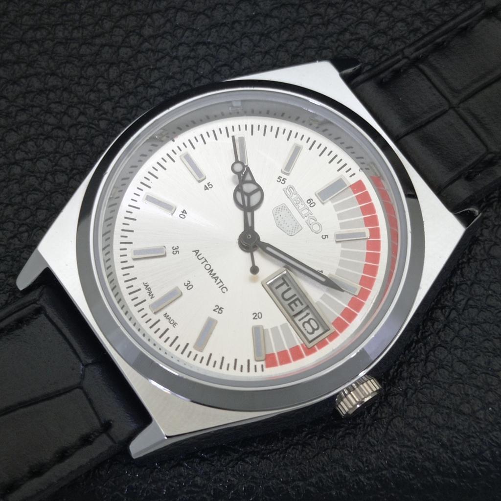 REFURBISHED VINTAGE SEIKO 5 AUTOMATIC 6309A JAPAN MENS SILVER WATCH A440886-9 Sk-a440886-1