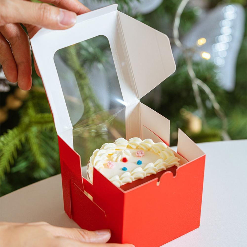 50pcs Gift Box with Transparent Window Gift Packaging Box for Kraft Paper Treat Boxes for Wedding Birthday Shower Party Favor Gift Wrap Box for Soap