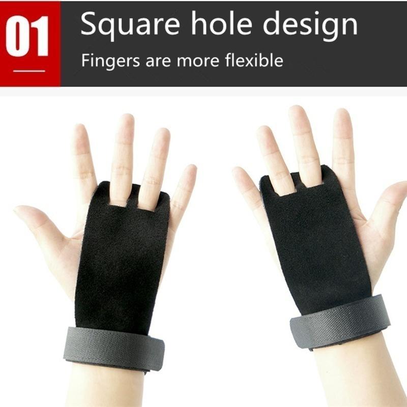 1Pair/2PC Gym Training Leather Palm Protector Size S/M/L Pull Up Weight Lifting Gymnastics Grip Hand