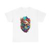 SKULL COLORFUL SPLASH MOSAIC TRENDY GRAPHIC T SHIRT Unisex Heavy Cotton Tee