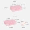 Leak-Proof Bento Lunch Box Plastic Lunchable Snack Containers  School Kids Office Worker