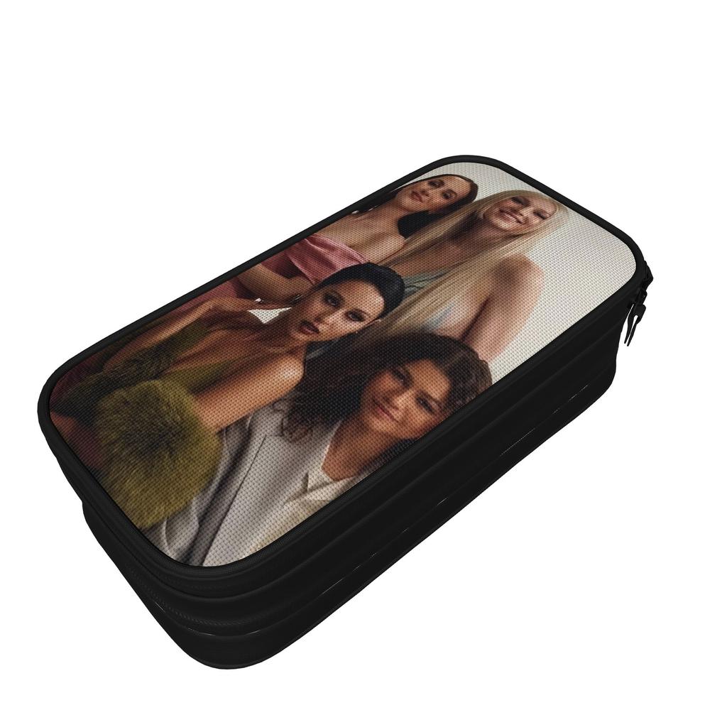 Euphorias Season 3 Pencil Case Double Layer Large Capacity Kids Pen Case Birthday Gift
