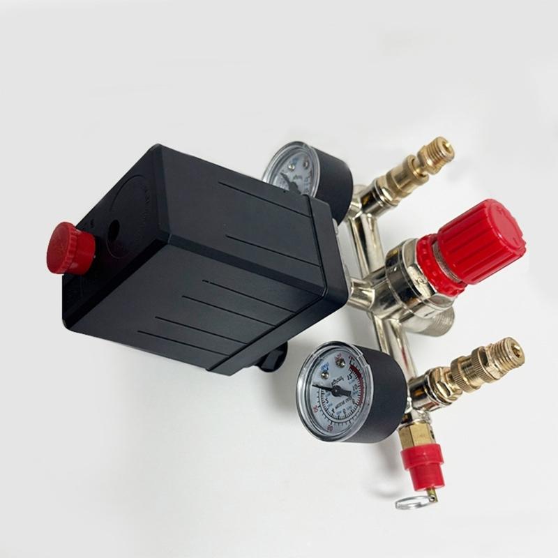 Adjustable Air Compressor Bracket Pressure Valves Assembly Exhaust Pipe Adapter Normally Closed Safety Valves for Industry