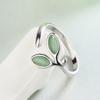 925 Sterling Silver Foliage Adjustable Rings For Women Girls Wedding Luxury Quality Jewelry Accessories Wholesale Jewellery