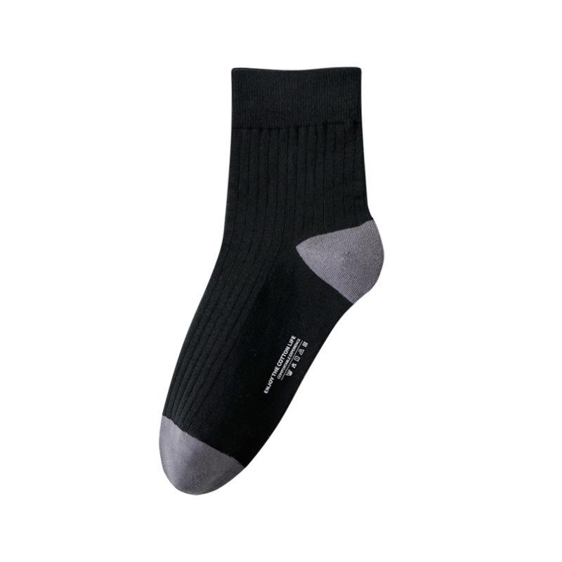 

Mid-Calf Cotton Men s Socks - Antibacterial, Odor-Resistant, Boneless Design for All Seasons One Size [39-44]