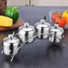 Abay Rotating 4-Compartment Spice Jar Set