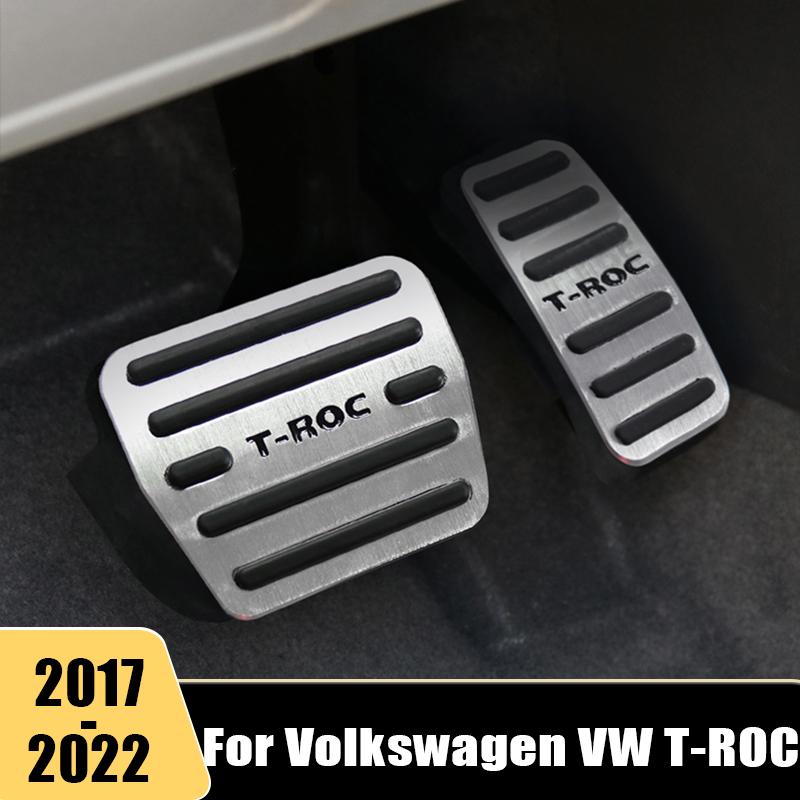 

Для Volkswagen VW T-ROC T ROC 2017-2022 автомобильная педаль топлива крышка педали тормоза Нескользящая защитная накладка