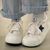 Niche Design Girls White Shoes Flat Casual Canvas Shoes Trendy Versatile New Board Shoes