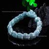 Prachtig Gesneden Jade Draak Armband: Natuurlijke Hetian Groene & Zwarte Schapenvet Jade met Inkt Jade Accenten