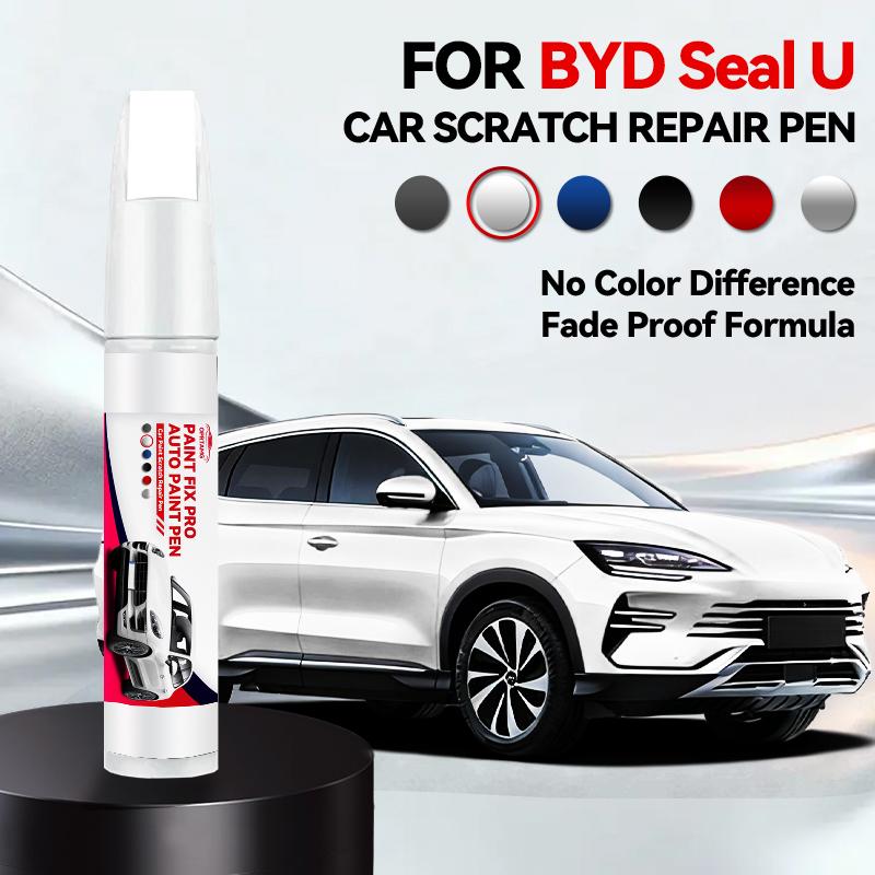 For BYD Seal U 2023-2025 Paint Repair Pen Touch Up Scratch Remover DIY Auto Accessories Black White Brown Blue Gray Yellow Red