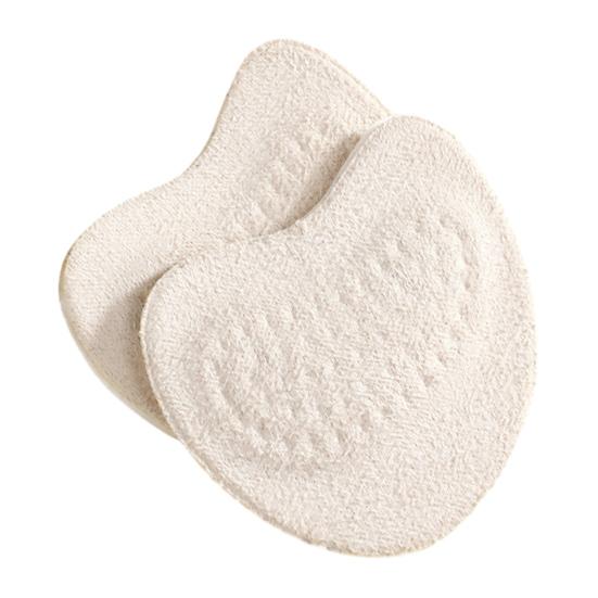 

Forefoot Pads Half Palm Cushions Soft Breathable Sweat-Absorbent Anti-Slip Pad Relieve Foot Fatigue Shoe Insert for High Heels Pumps бежевий