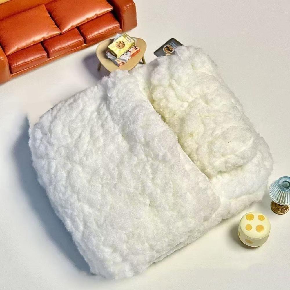 Cute 10cm Doll Cotton Blanket Plush Cartoon Bear Keychain DIY Doll Accessories Home Decoration Gift